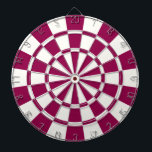 Burgundy And White Dartboard<br><div class="desc">Burgundy And White Dart Board</div>