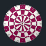Burgundy And White Dartboard<br><div class="desc">Burgundy And White Dart Board</div>