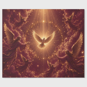 Burgundy Angelic Gift Wrap