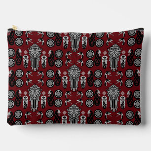 Burgundy Anglo Saxon Art Print Accessory Pouch