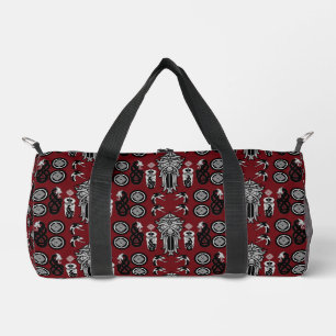 Burgundy Anglo Saxon Art Print Duffle Bag