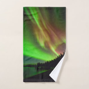 Burgundy Aurora Hand Towel