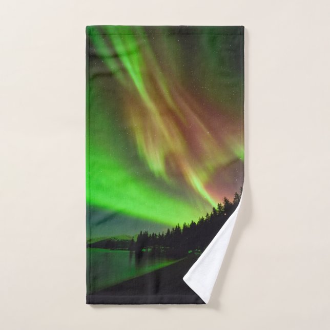 Burgundy Aurora Hand Towel (Hand Towel)
