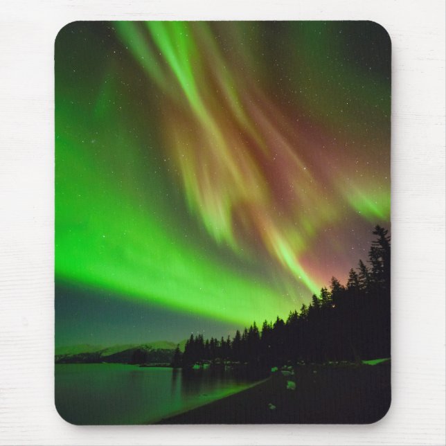 Burgundy Aurora Mouse Pad (Front)