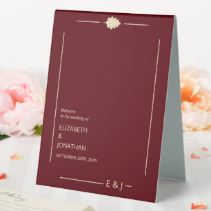 Burgundy Autumn Wedding