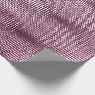 Burgundy Beetrot Metallic Grill Stripe Minimal Lux Wrapping Paper
