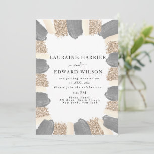 Burgundy Bliss: Elegant Floral Vine Pattern in Win Invitation