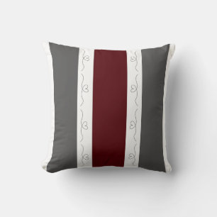 Burgundy Blizzard Love Cushion