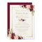 Burgundy Blush Bloom Floral Gold Frame Wedding