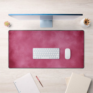 Burgundy Blush Storm Clouds Desk Mat