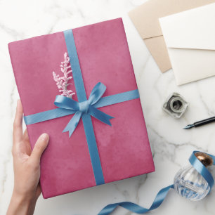 Burgundy Blush Wrapping Paper