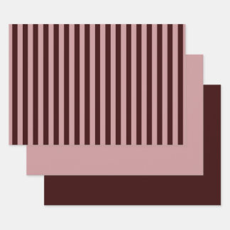 Burgundy & blush wrapping paper sheet