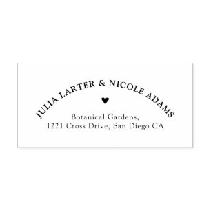 Burgundy Boho Rose Floral Pampas Grass Wedding Self-inking Stamp