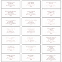 Burgundy Boho Wedding Guest Address Labels