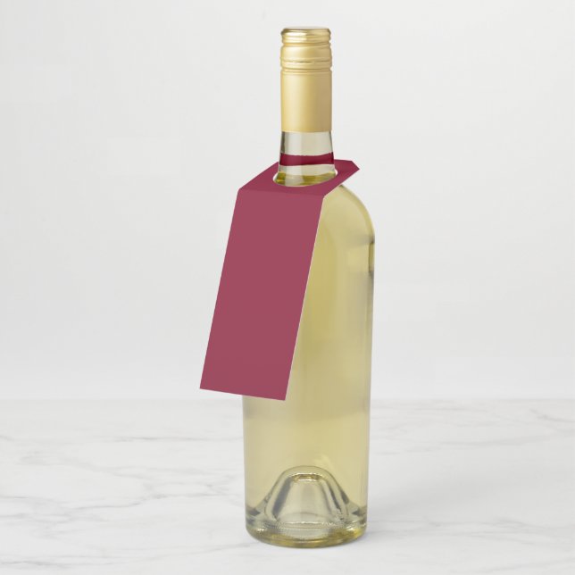 Burgundy Bottle Tag (Angled)