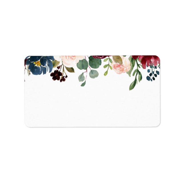 Burgundy Bouquet | Blank Label (Front)