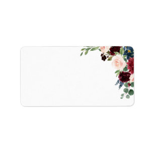 Burgundy Bouquet   Label