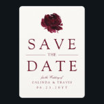 Burgundy Bouquet | Red Floral | Save The Date<br><div class="desc">Classy yet modern nautical anchor save the date cards for your future wedding guest.</div>