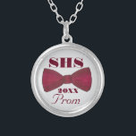 Burgundy Bow Tie Menswear Formal Prom Necklace<br><div class="desc">Features an original marker illustration of a burgundy bow tie. Great for weddings,  proms,  and other formal events.

Designer is available to create and upload custom designs to match the colours and themes of your wedding or event--click "Ask this Designer" to begin the design process!</div>