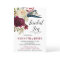 Burgundy Bridal Shower Tea Marsala Floral Wine Red