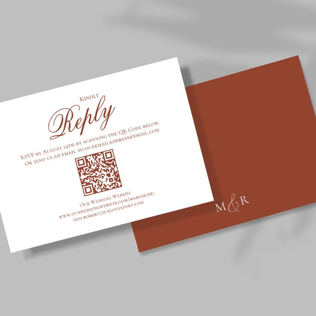 Burgundy Calligraphy Script RSVP Elegant (Elegant burgundy wine calligraphy script RSVP card. )