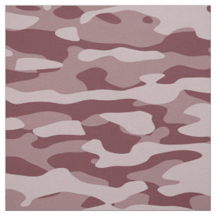 Burgundy Camo Fabric