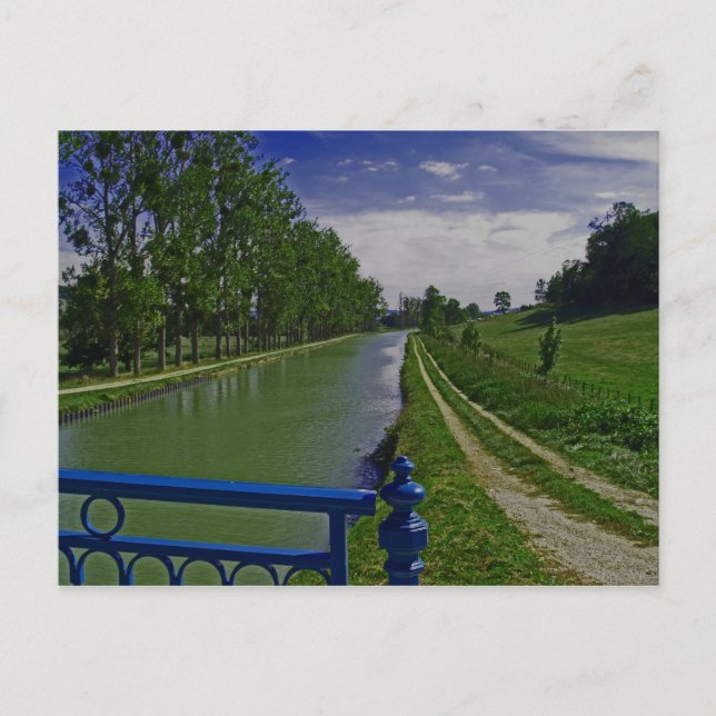 Burgundy canal postcard (Front)