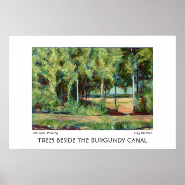 Burgundy Canal Print or Poster (Front)