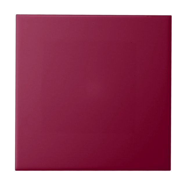 Burgundy Ceramic Tile (Front)