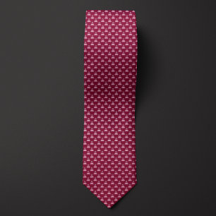 Burgundy Chemistry Beaker Tie