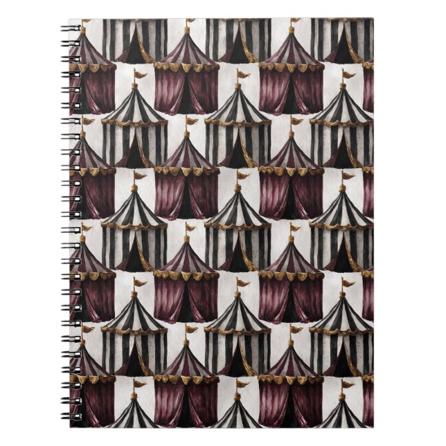 Burgundy Circus Notebook (Front)