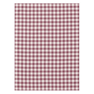 Burgundy Classic Chequered Gingham Tablecloth