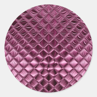 Burgundy Classic Round Sticker