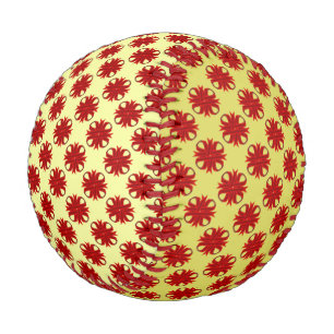 Burgundy Clover Ribbon by Kenneth Yoncich Baseball