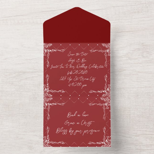 Burgundy  Colour Card (Inside)