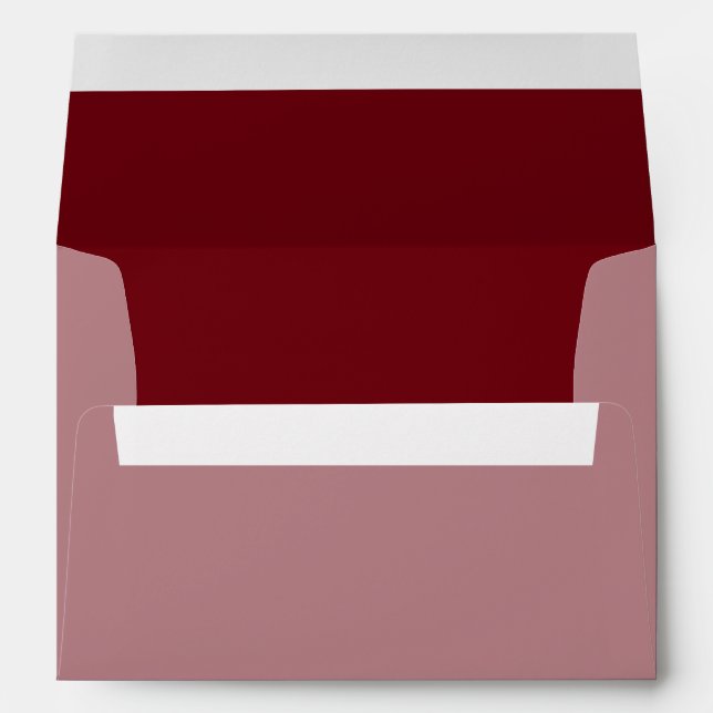 Burgundy Colour Decor Background Customise it Envelopes (Back (Bottom))