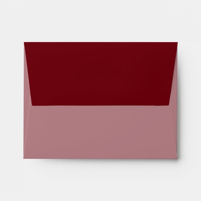 Burgundy Colour Decor Background Customise it Envelopes (Back (Top Flap))