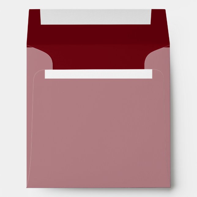 Burgundy Colour Decor Background Customise it Envelopes (Back (Bottom))