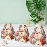 Burgundy Cream Spring Flowers Wedding Favour Box<br><div class="desc">Pretty Romantic Burgundy Cream Spring Flowers Wedding</div>