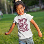 Burgundy Custom Boho Wedding Flower Girl Trendy T-Shirt<br><div class="desc">Looking for the perfect gift for your flower girl? Look no further than this burgundy wedding flower girl shirt! Made with a soft, comfortable fabric, this shirt is perfect for any little girl attending your wedding. Not only that, but it also makes the perfect gift for your flower girl proposal!...</div>