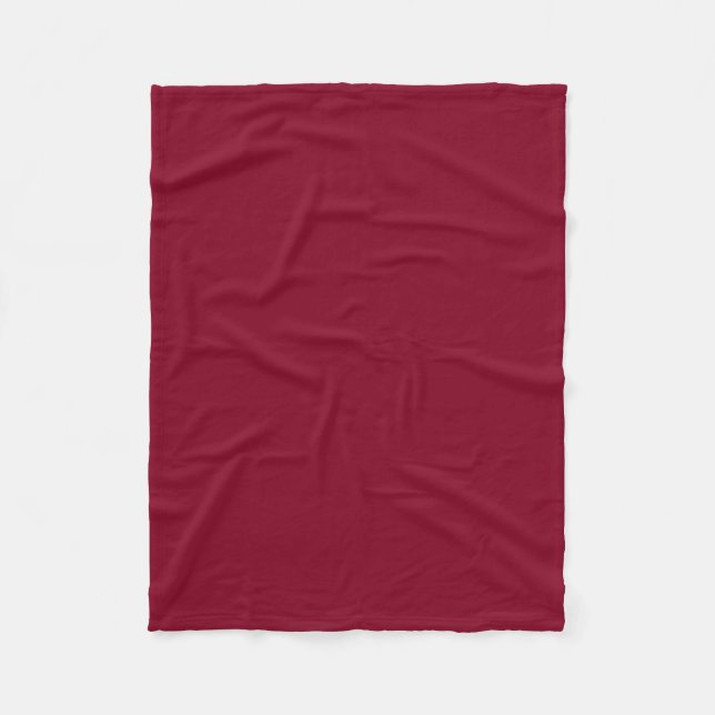 Burgundy Cute Full Colour Fleece Blanket (Front)