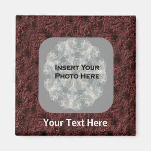 Burgundy Daisies Photo Magnet
