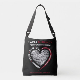 Burgundy Daughter In Law Multiple Myeloma Crossbody Bag