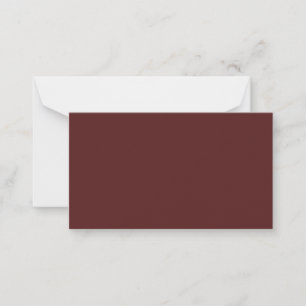 Burgundy Deep Red Custom Branded Card