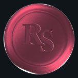 Burgundy Double Monogram Wedding Wax Seals<br><div class="desc">These elegant traditional style serif 2 Letter double Monogram Faux Wax Seal Stickers in the Burgundy colorway will make the perfect finishing touch to your save the dates, wedding invitations, or other special occasion stationery. Seal your envelopes or favour bags easily and beautifully with the look of real melted wax,...</div>