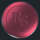 Burgundy Double Monogram Wedding Wax Seals<br><div class="desc">These elegant traditional style serif 2 Letter double Monogram Faux Wax Seal Stickers in the Burgundy colorway will make the perfect finishing touch to your save the dates, wedding invitations, or other special occasion stationery. Seal your envelopes or favour bags easily and beautifully with the look of real melted wax,...</div>