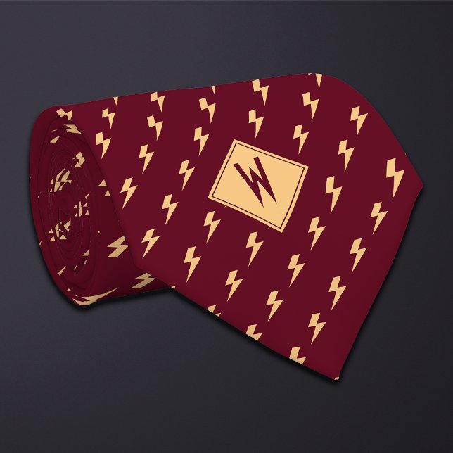 Burgundy Electrician Lightning Bolt Tie (Creator Uploaded)