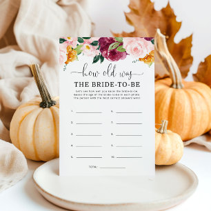 Burgundy fall How old was the bride to be