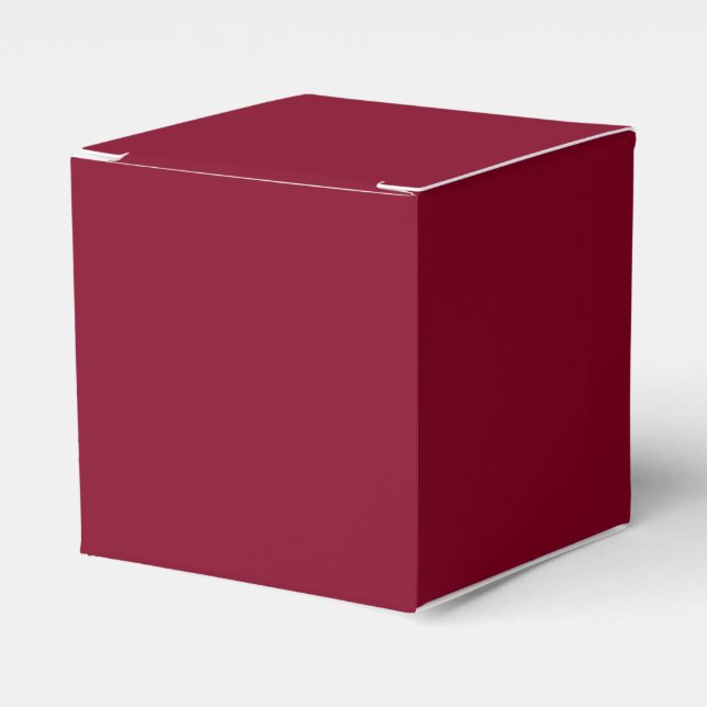 Burgundy Favour Box (Front Side)