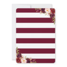 Burgundy Floral Law School Graduation Party